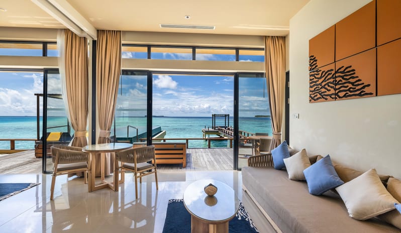 Angsana Velavaru_Deluxe InOcean Two Bedroom Pool Villa_Interior_Living Area_2